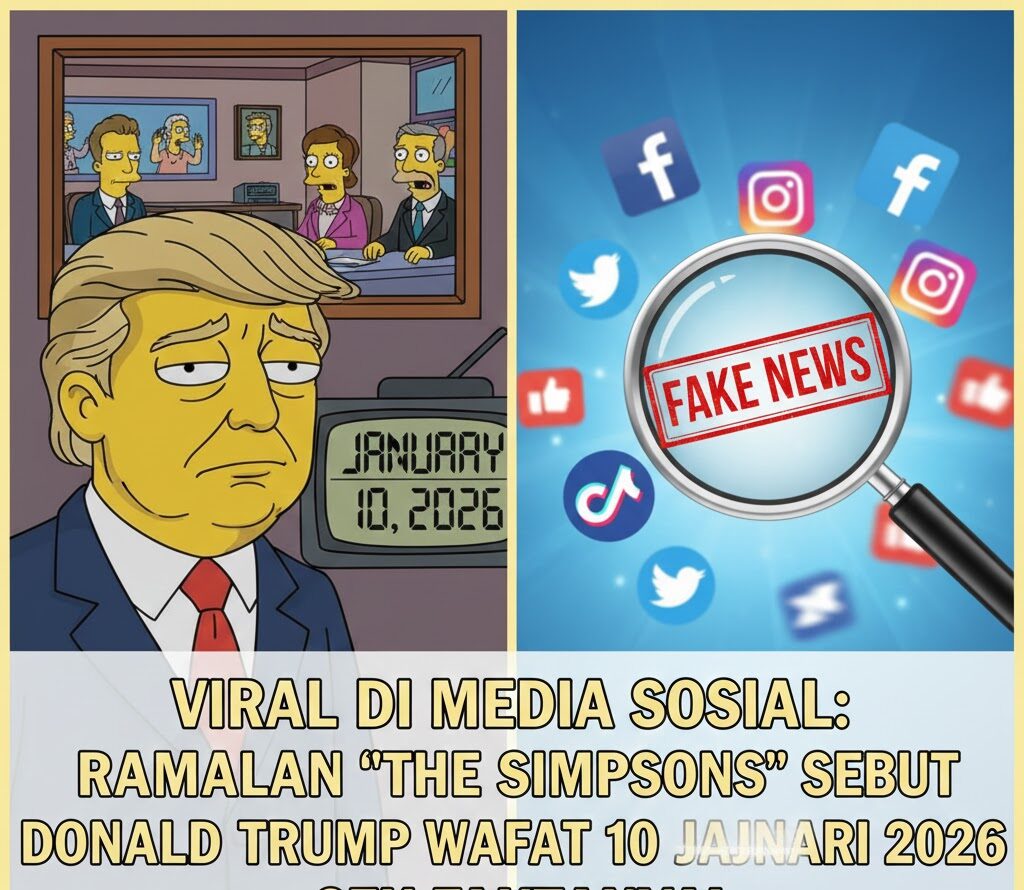Viral di Media Sosial: Ramalan “The Simpsons” Sebut Donald Trump Wafat 10 Januari 2026 – Cek Faktanya!